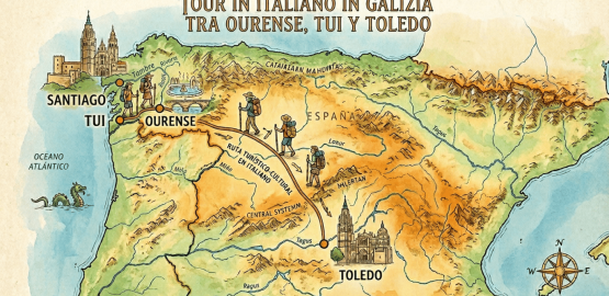 Tour in italiano in Galizia tra Ourense Tui y Toledo